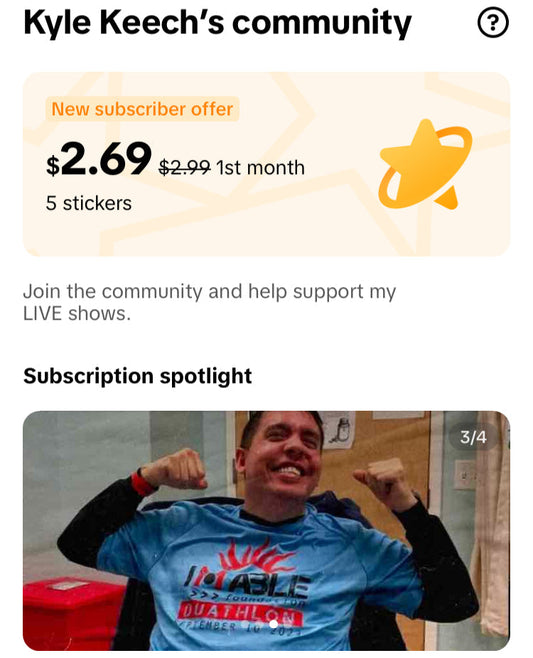 Exciting Fundraising Initiative: Subscribe to My TikTok LIVES!