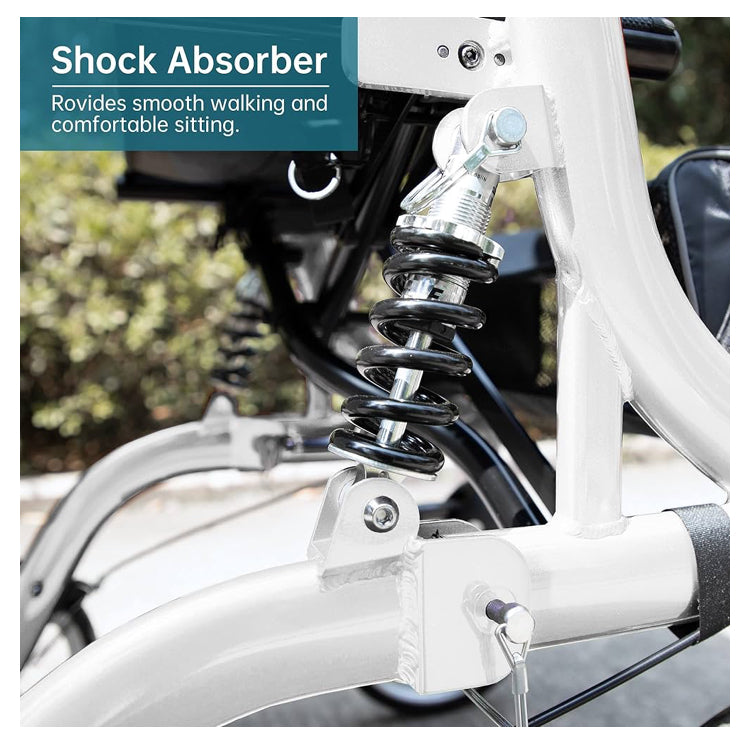 ELENKER Upright Rollator Walker