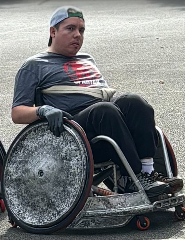 Popeye, the wheelchair rugby playing, fundraising, God fearing, poetry enthusiast