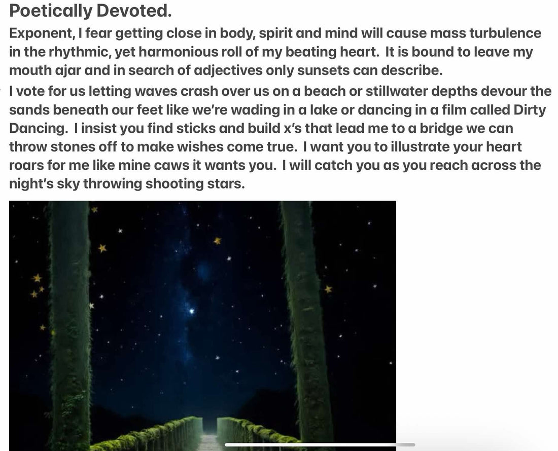 Poetically Devoted.