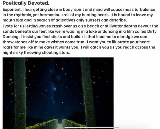 Poetically Devoted.