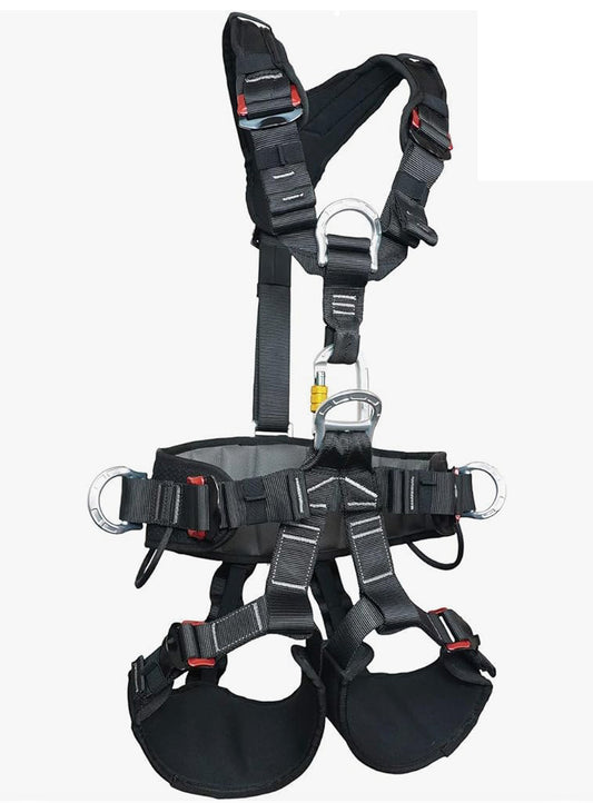 SOB Full Body Climbing Harness Can Be Inverted Thicken Widen Protect Waist Safety Harness Tree Work Rock Climbing Mountaineering Rescuing Work at Height