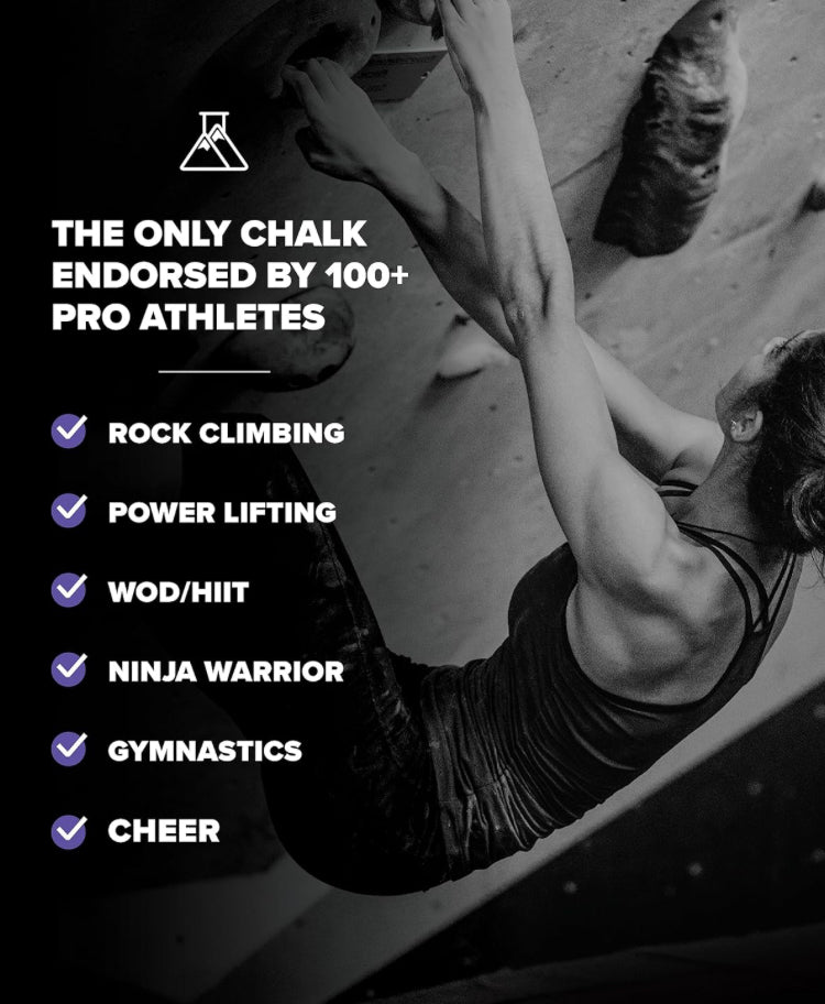 Friction Labs Premium Sports Chalk for Rock Climbing, Weight Lifting, Gymnastics, Tennis & More