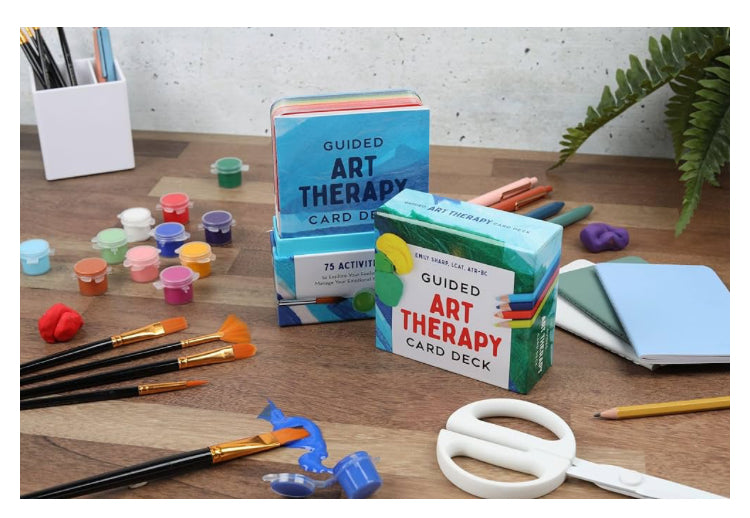 Guided Art Therapy Card Deck: 75 Activities to Explore Your Feelings and Manage Your Emotional Well-Being