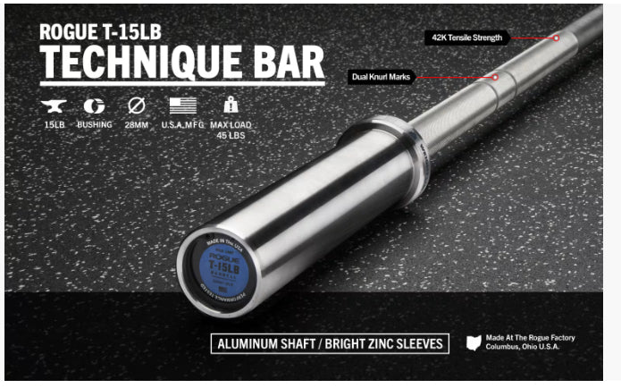 Rogue T-15 lb. Technique Bar