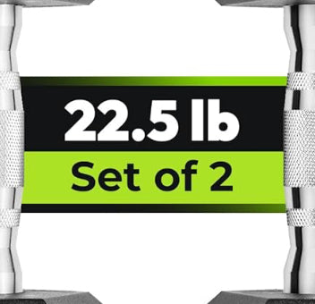 22.5 lb. Hex Dumbbell Pair